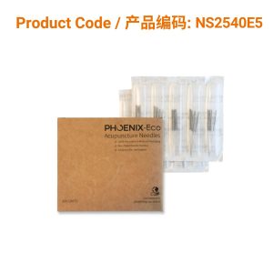 Eco package Steel wire handle needle, 0.25X40mm, 500pcs/box</br>环保包装不锈钢柄针 (0.25 × 40mm, 500支/盒)