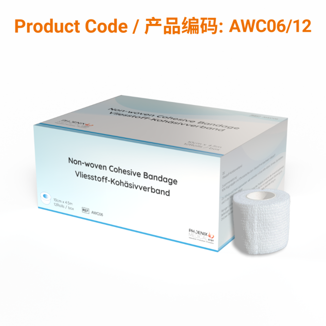 Non-woven Cohesive Bandage10cm x 4.5m | Phoenix Medical Wound Care