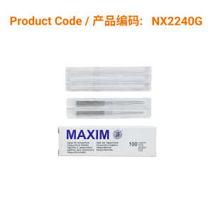 MAXIM Stainless Steel Handle Needle (with 10pcs guide tube) 不锈钢柄环保针0.22 x 40mm
