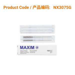 MAXIM Stainless Steel Handle Needle (with 10pcs guide tube) 不锈钢柄环保针0.30 x 75mm